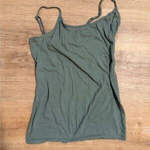 Forever 21 Green Fitted Camisole Sleeveless Top